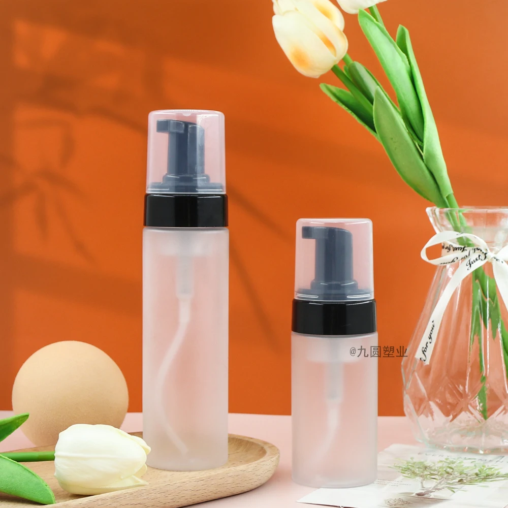 Custom Recycled 15ml Empty Replaceable Frosted White Round Eco Friendly Pp Airless Spray Pump Bottle 30ml 50ml