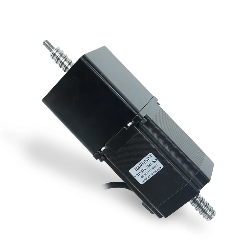 Hanpose Screw Stepper Motor 57HAB76-1205-300MM 189N.cm 3.2v 1.8A Linear Stepper Motor with Screw