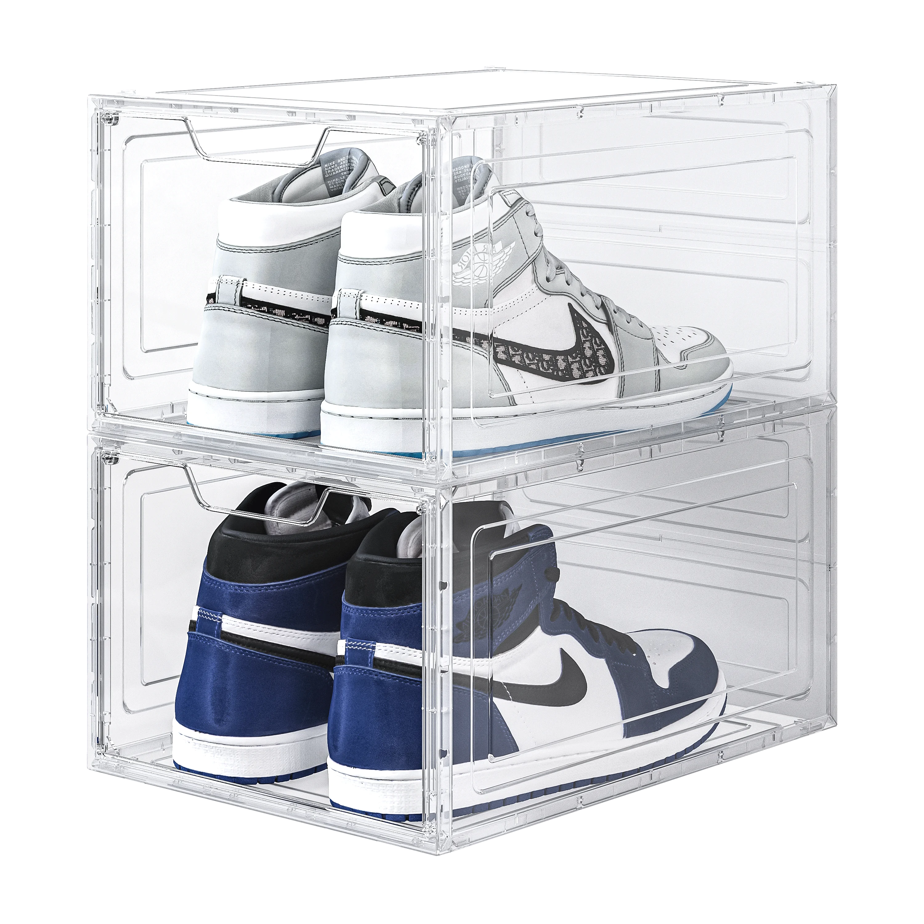 Floating Shelf Colored Football Case Acrylic Shoe Box Display