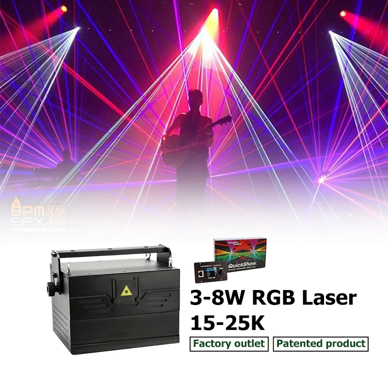 Programmable Integrated Pangolin FB4 40K 6W RGB Full Color Animation Laser Light