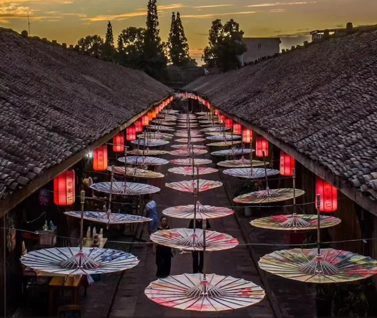 Японский китайский Потолочный декор Зонты ремесло танцевальный реквизит зонтики традиционная культура ручной работы Шелковый масляный бумажный