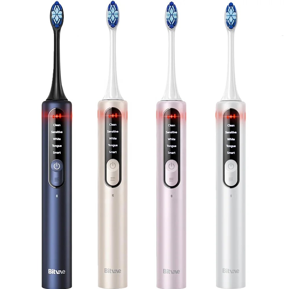Bitvae S3 Rechargeable Electric Power Toothbrush with Pressure Sensor