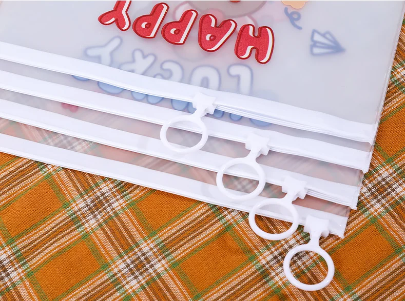 A4 Cartoon Three-dimensional Pull Side File Bag Student Cute test Paper ...