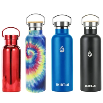 customized 500ml 600ml stainless steel vacuum insulated sports thermal thermos flask water bottle metal thermoses 1 litre