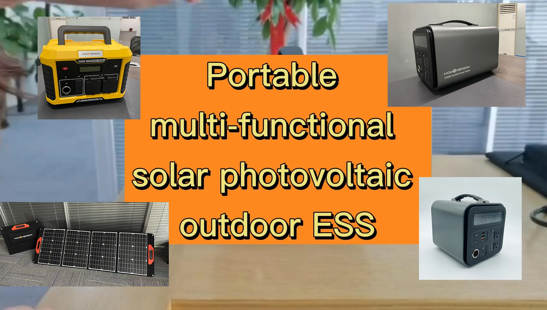 Enerlution 、 Hybess - 2022 Hot Venus 1000 Portable Power Supplies Solar Panel Outdoors Storage Storage Store 15