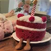 Torta di velluto rosso da 15 cm