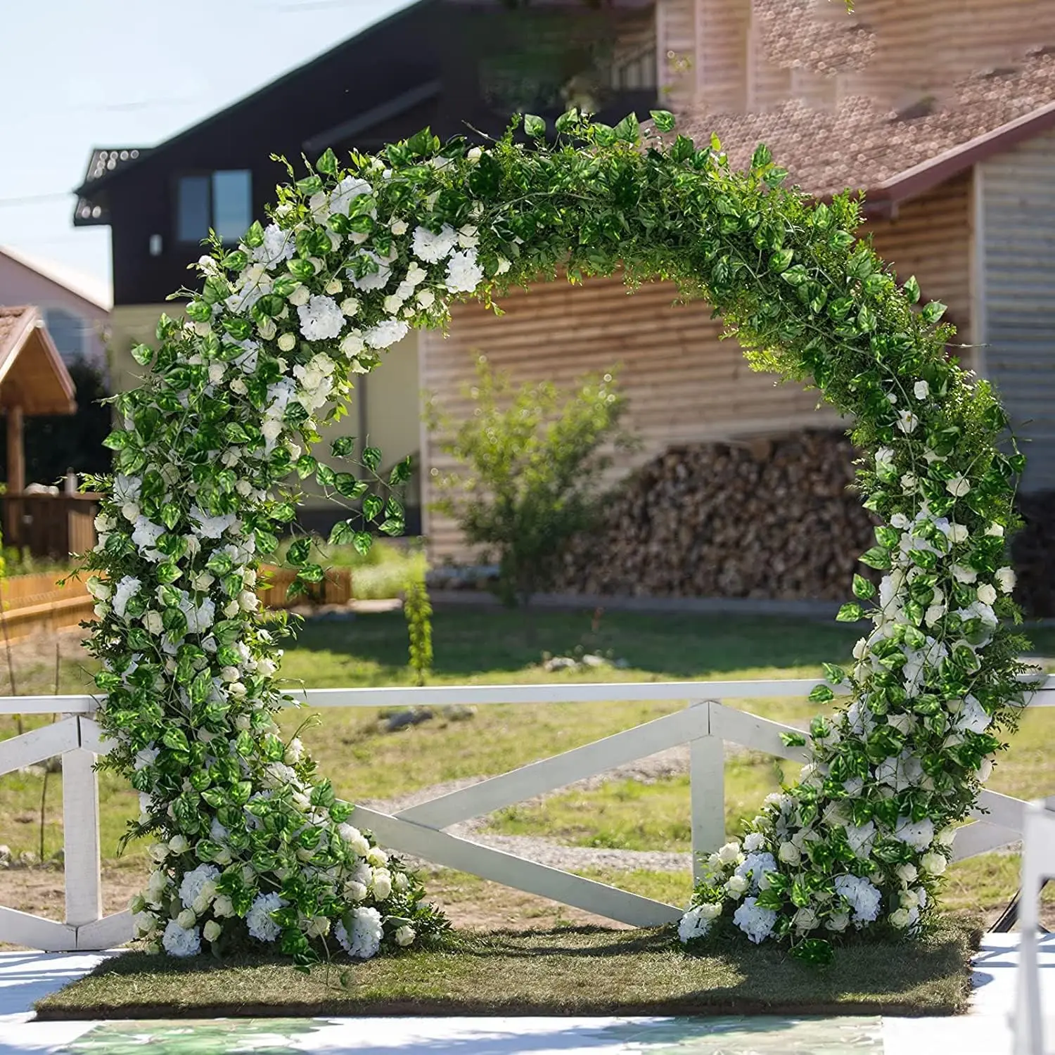 Artificial Ivy Greenery Garland Fake Vines Hanging Plants Backdrop Bedroom Wall Decor Jungle Theme Party Wedding Green Leaves
