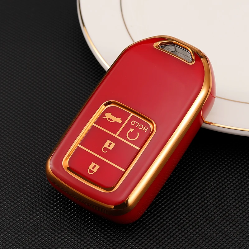 Wholesale Leather Car Key Case Protector Cover Keychain Shell For Honda CRV  CR-V Fit Civic Accord HR-V HRV City Odyssey XR-V Accessories From  m.