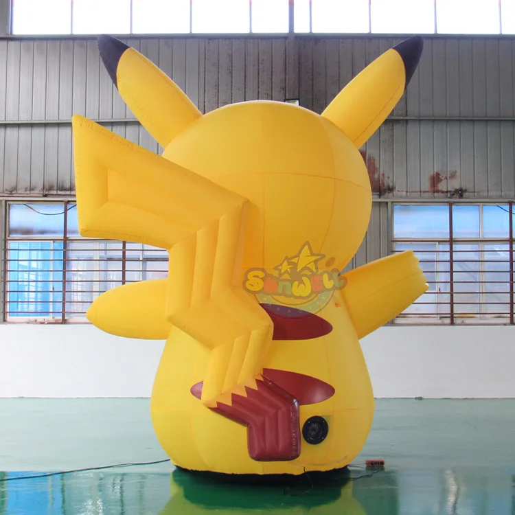 top venda gigante cartoon personagem modelo inflável pikachu mascote traje  para venda