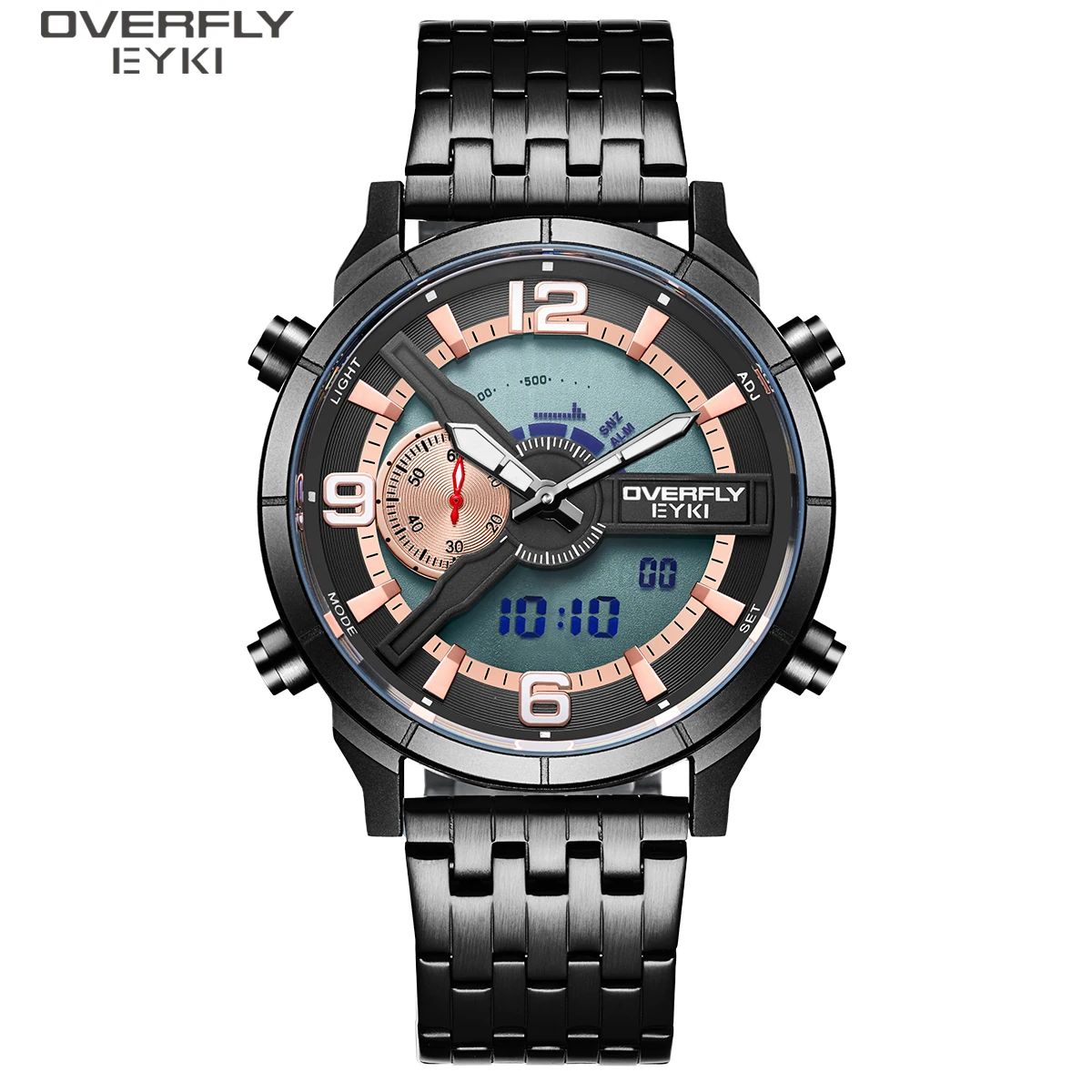 EYKI OVERFLY Multi Function Sports Watch Analog and Digital Watch Dual Time Analog Watch  for Men