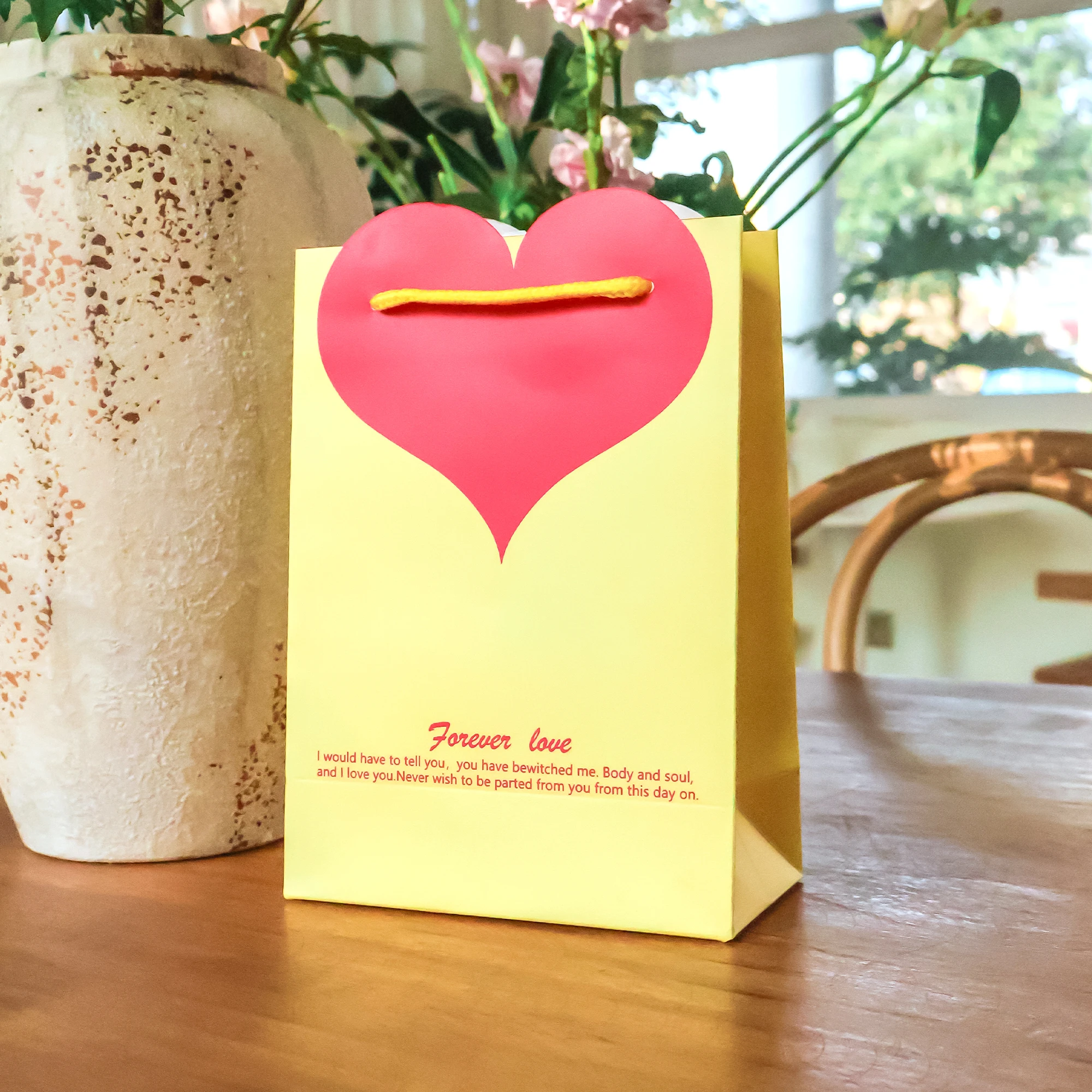 Eco-Friendly Biodegradable Brown Kraft Paper Shopping Bag Durable Food-Safe