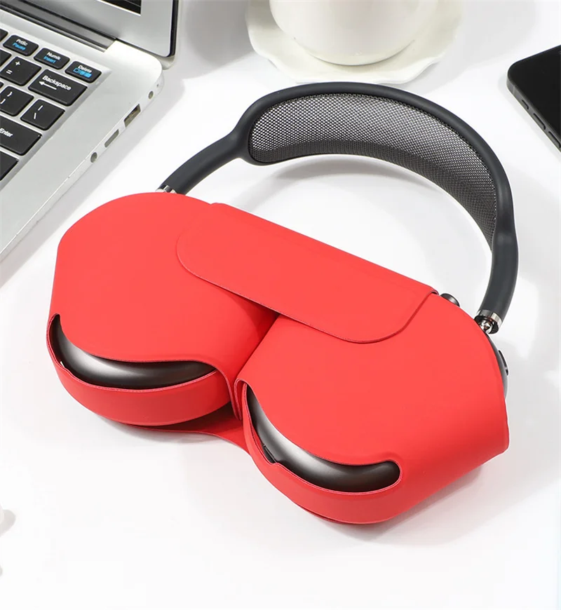 Leather Protective Case for Airpods Max Headphone PU Back Cover Shockproof Anti-drop Anti-scratch for Apple Airpods Max