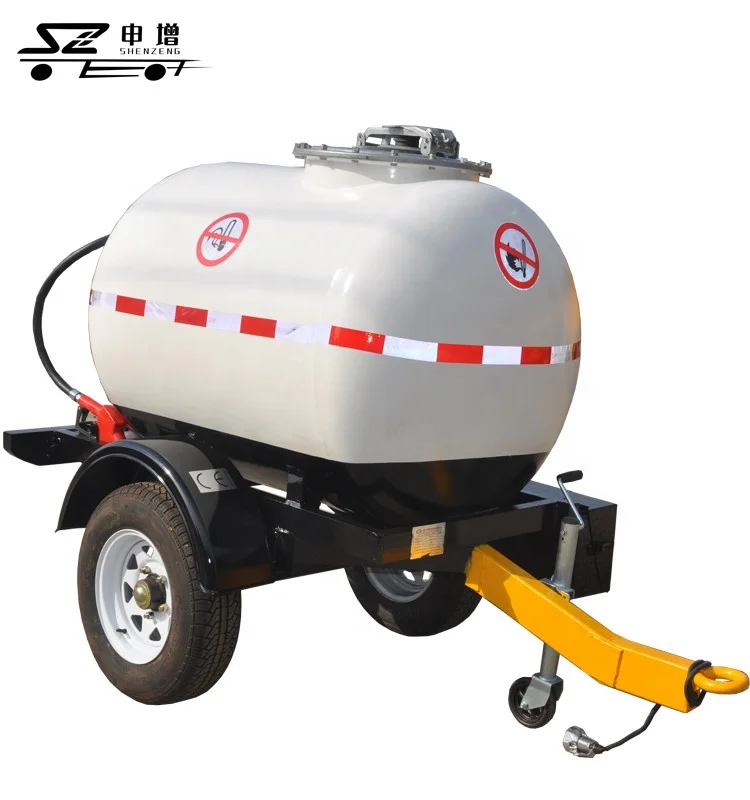 1000L Single Axle Fuel Tanker Diesel Tank Truck Trailer for Sale