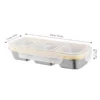 304 Light Meal Mini Lunch Box (Yellow Three Grids)