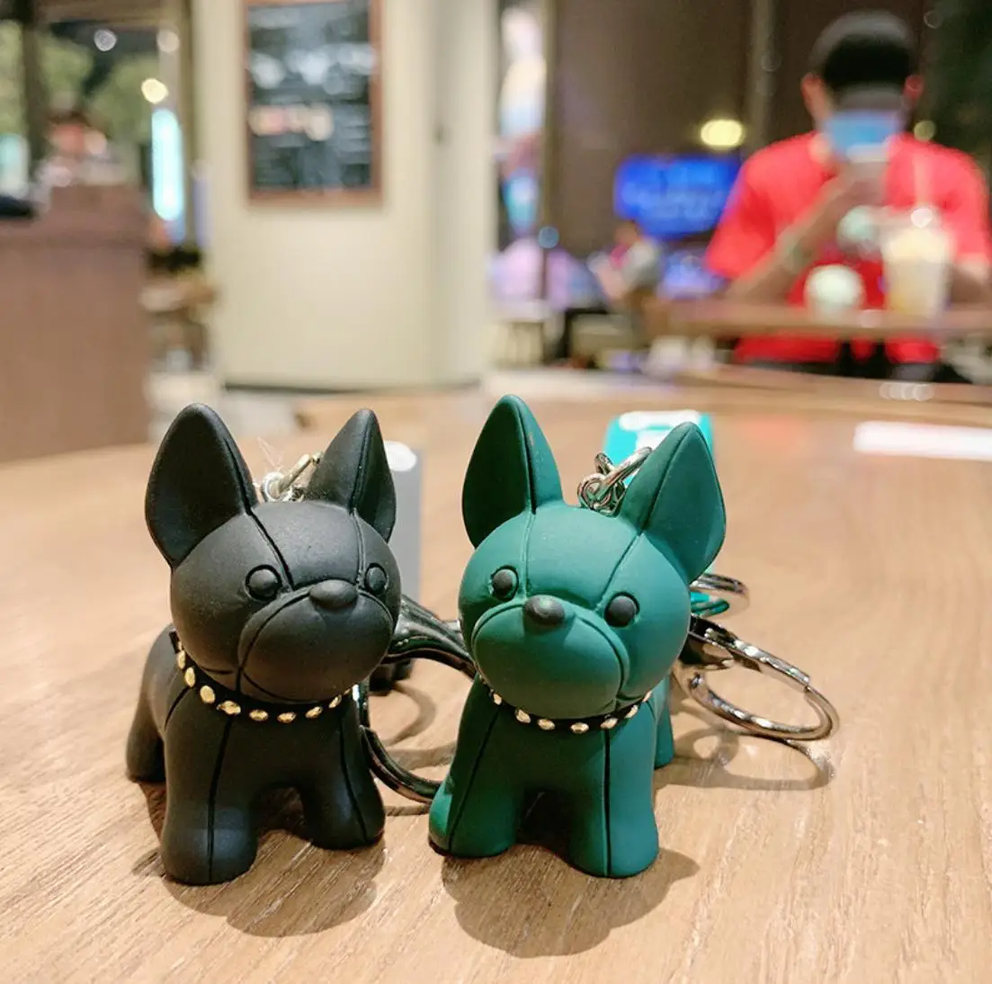 French Punk Bulldog Key Chain - Ecofriendly Gift Accessory