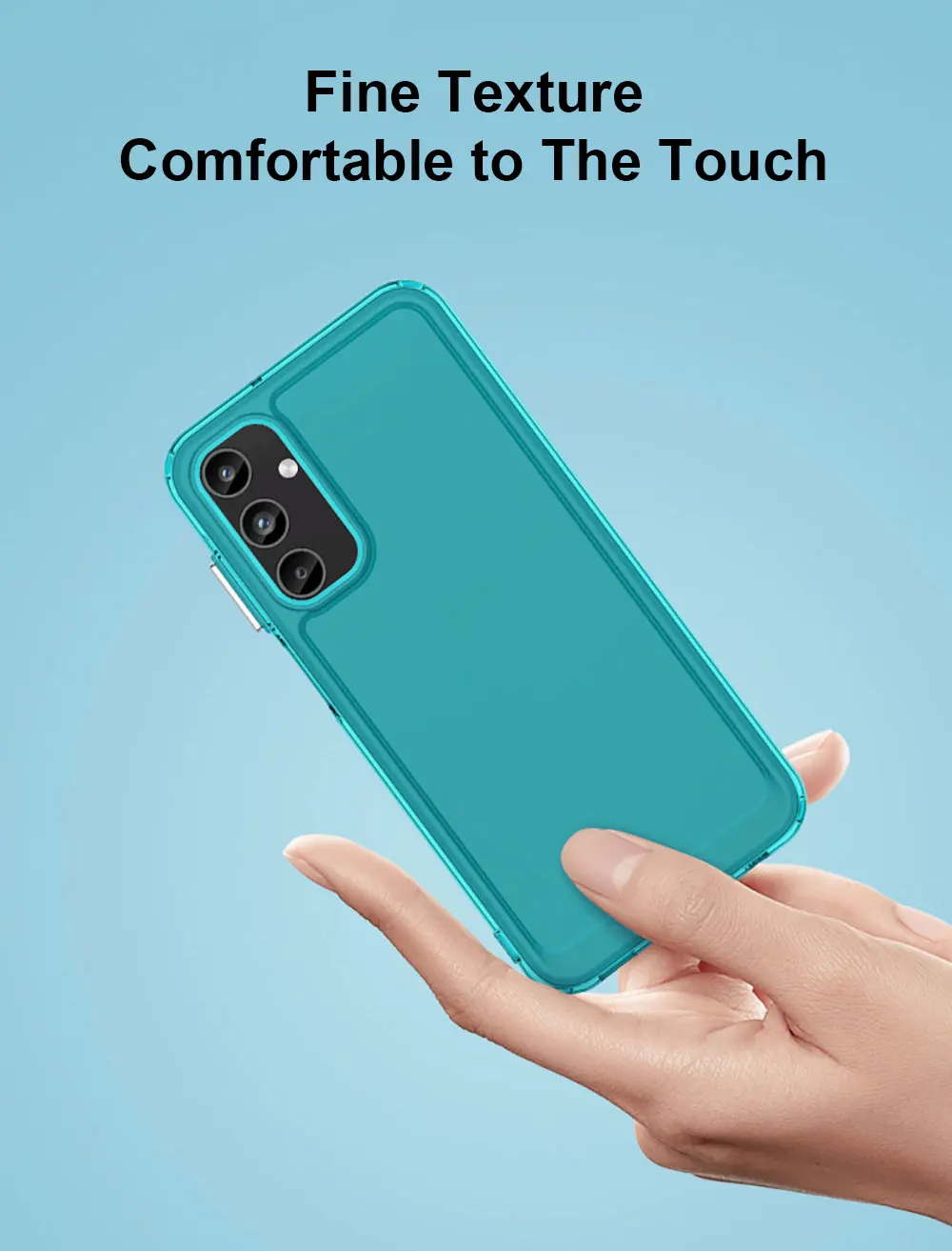 Tpu Phone Case For Galaxy A15 Frosted Mobile Transparent Customize Drop Proof Soft Matte Skin Feel Clear Shockproof Sjk368 details