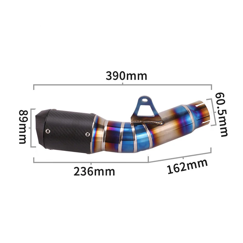 Соединительная труба из титанового сплава выхлопной глушитель углеродного волокна SC для BMW S1000RR