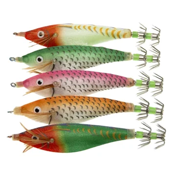 CHEERY Hot Selling Luminous Big Eye Squid Jig, 10cm 9g Feather Bionic Hard Shrimp Lure Fishing Tackle – Metal Jig – view 3