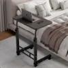 Simple bedside table black rack 60*40 deep glacier