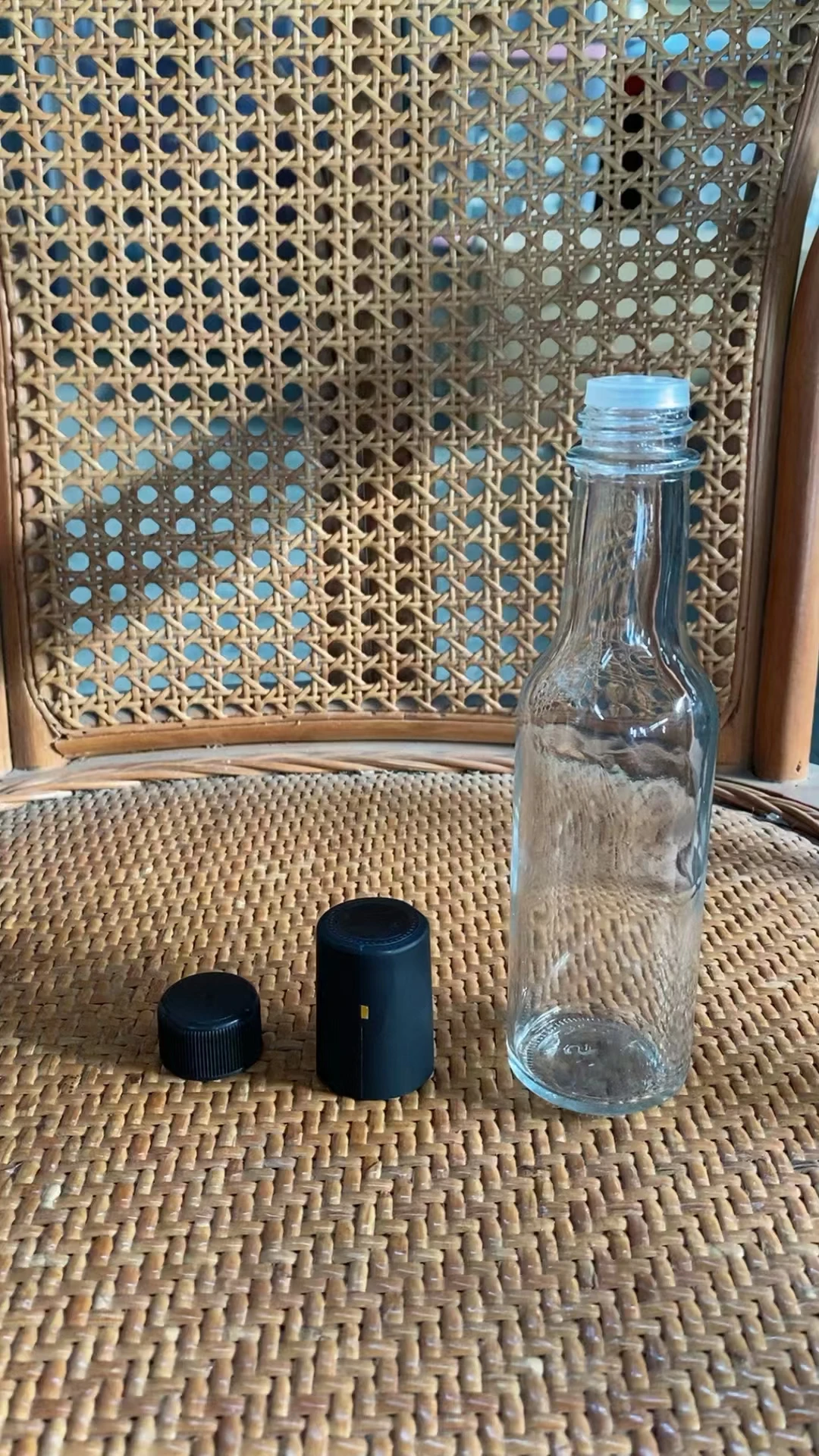 Factory Wholesale Clear Glass Bottle Hot Sale Empty 5 oz 8 oz Woozy Bottles Ketchup Pepper Sauce Glass Bottle With PP Lid
