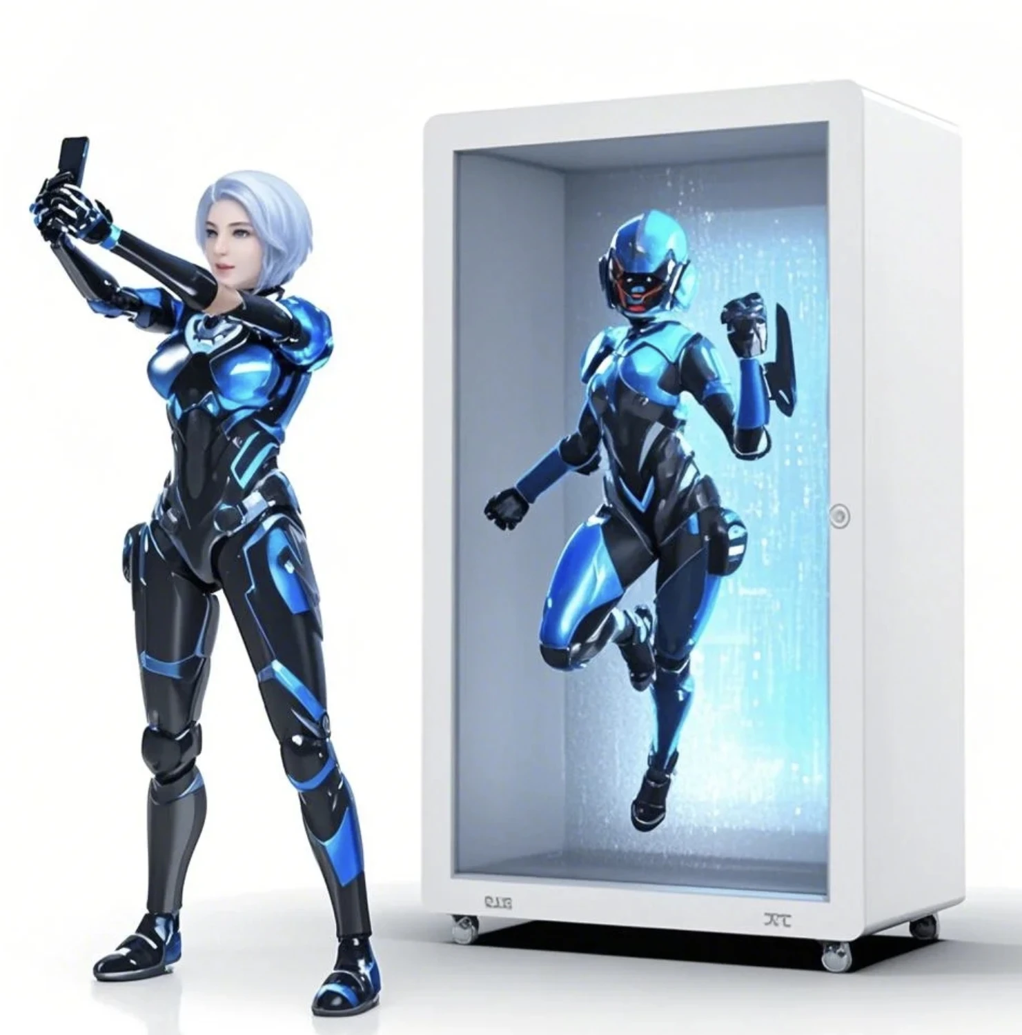 AIMV 86-Inch AI Interactive Transparent LCD Showcase 3D Hologram