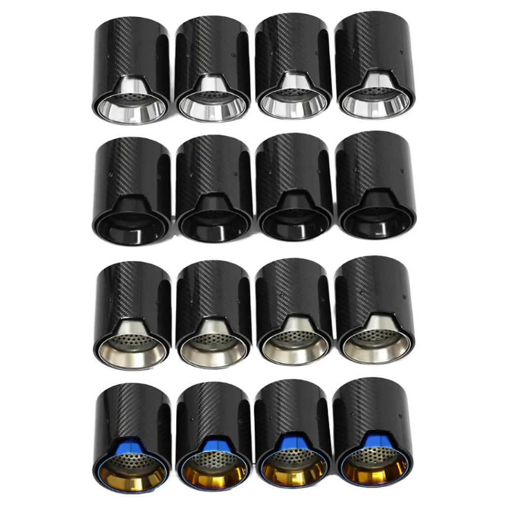 G80 M3 G82 G83 M4 M High Performance Carbon Fiber 4PCS/1Set Exhaust Tips Muffler Pipes for BMW Easy Installation