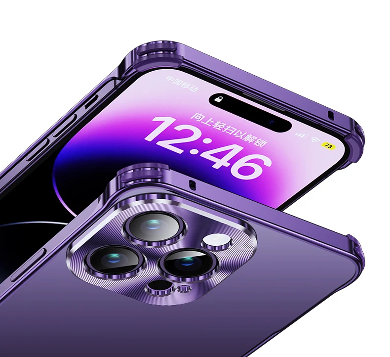 Luxury Alloy Metal Phone Case Protective Mobile Cell Phone Back Covers