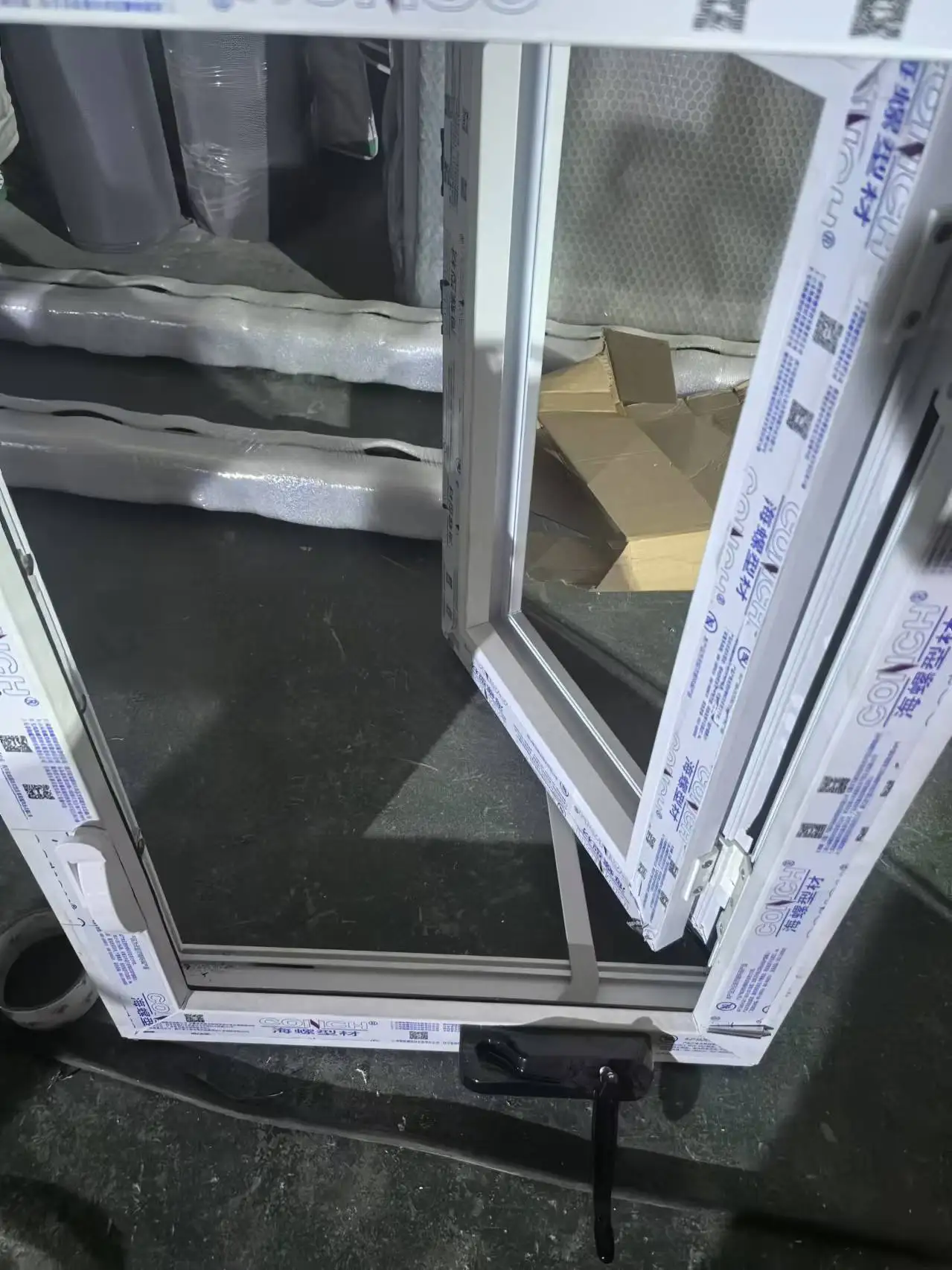 Excellent Quality High pvc window and doors  Security Double Tempered Glass Thermal Break White upvc Sliding Window factory