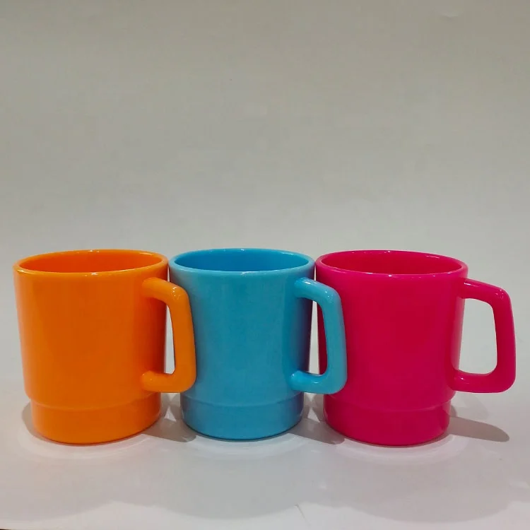 330ml Unbreakable Reusable Color PP Plastic Coffee Mug
