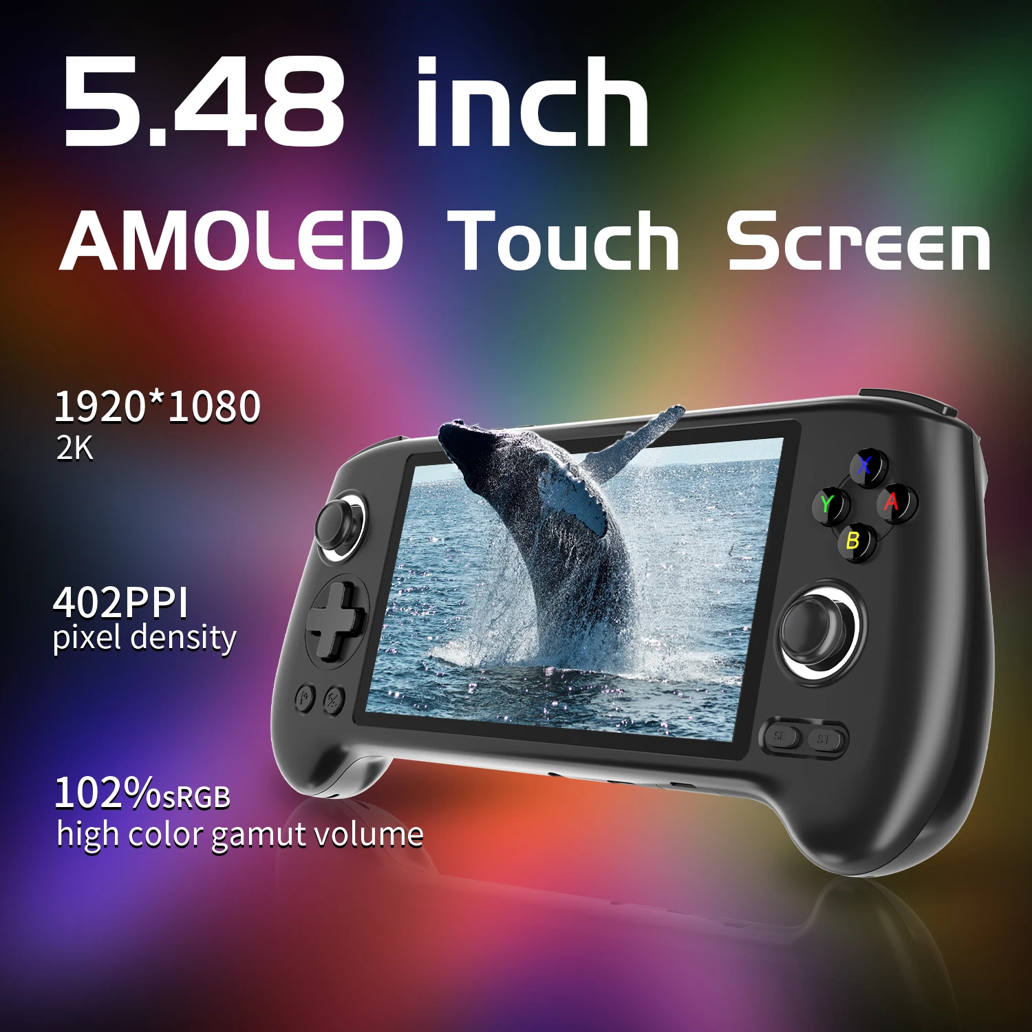 5.5-inch Touchscreen Handheld Game Console With Ps2 & Android 13