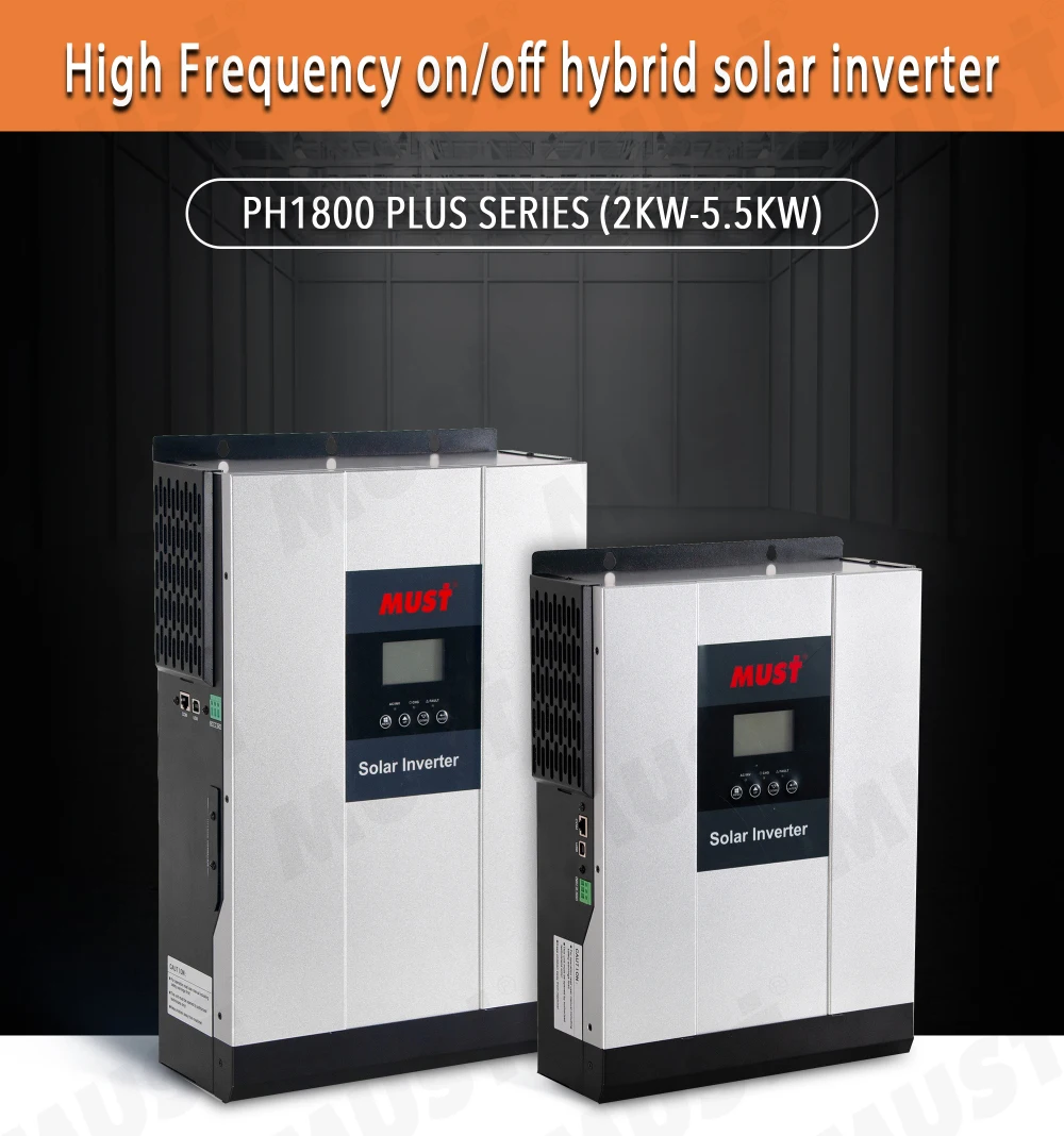 Must Ph1800 Plus Hybrid Solar Inverter 5 Kw With Mppt Control 48v 80a ...