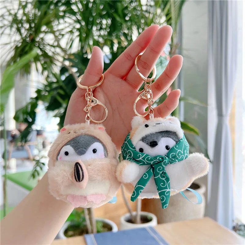 Plush Fish Keyrings Jellycat Keychain Cat Hugging Fish Plush