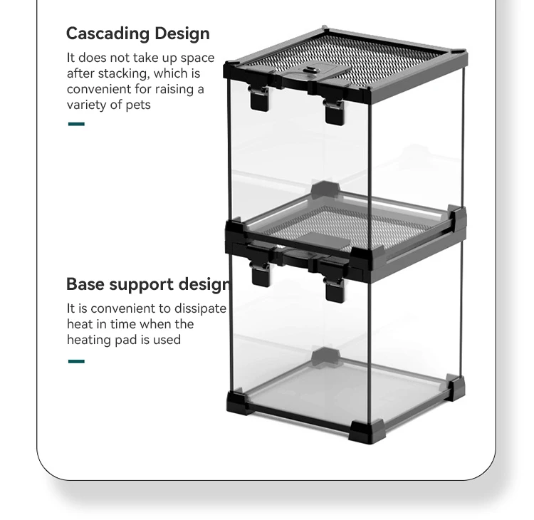 Climbing Pet Box Snake Bird Terrarium Lizard Spider Gecko Tortoise