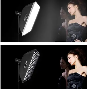 GODOX 60x90cm 60x60cm 70x100cm 90x90cm 80x120cm Softbox 30x120cm Softbox Bowens Mount Softbox with Grid detail image
