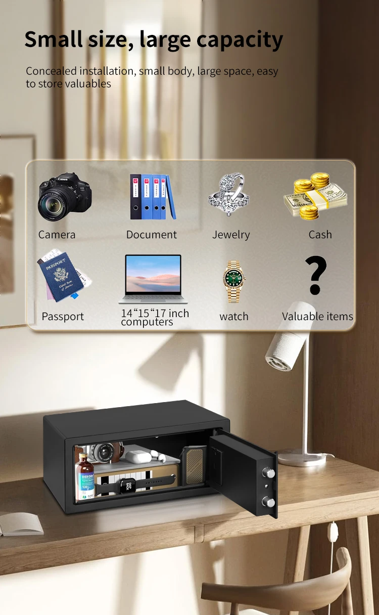 CEQSAFE China Professional Customized Portable Steel Small Deposit Hotel Safe Box for Money details