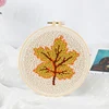 Leaf Poke Embroidery Kit
