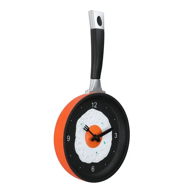 Забавные кухонные настенные часы с жареным яйцом, украшение для дома