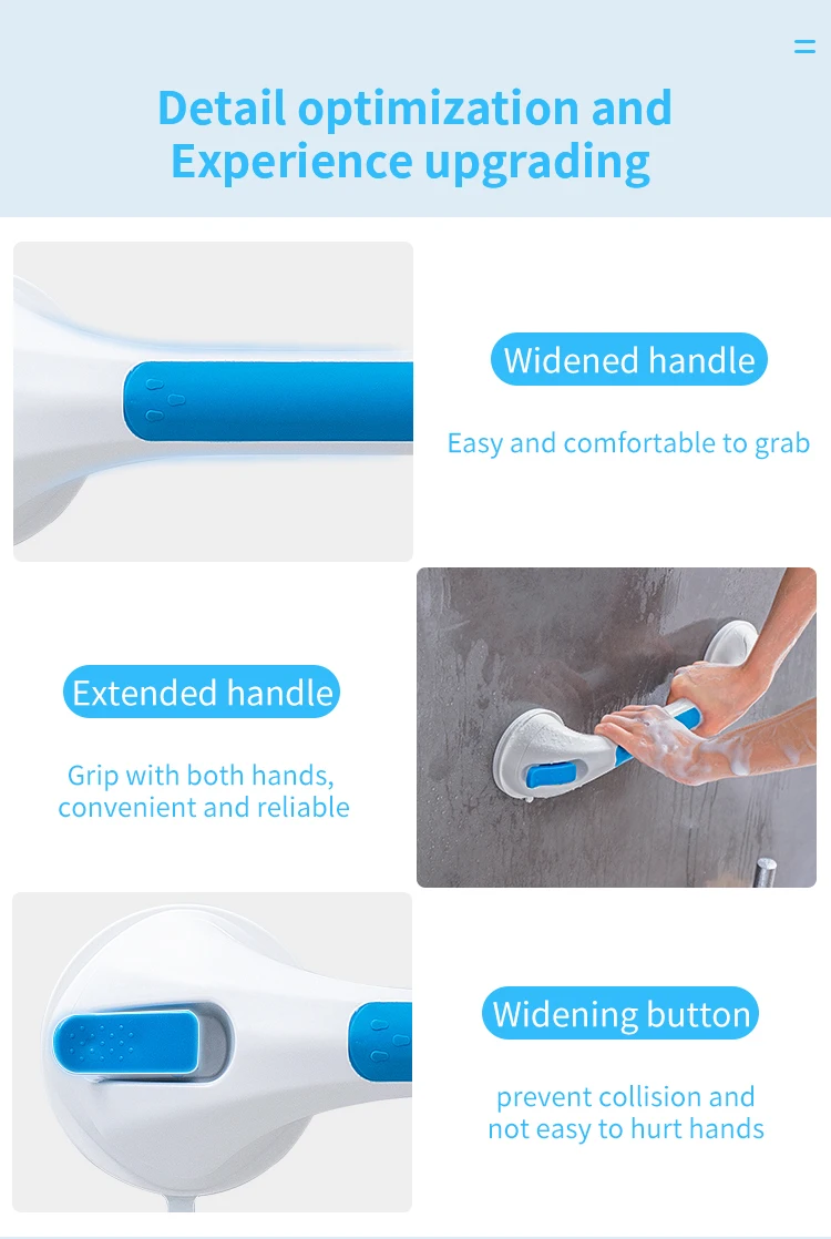 Top Rated Suction Grab Bar Antislipping Hand Handle Grip Safety