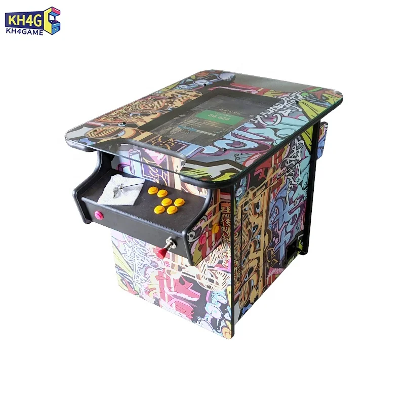 Coin Operated 2 Players Face to Face Play Arcade Pinball Cocktail Table Arcade Folding Cocktail Table