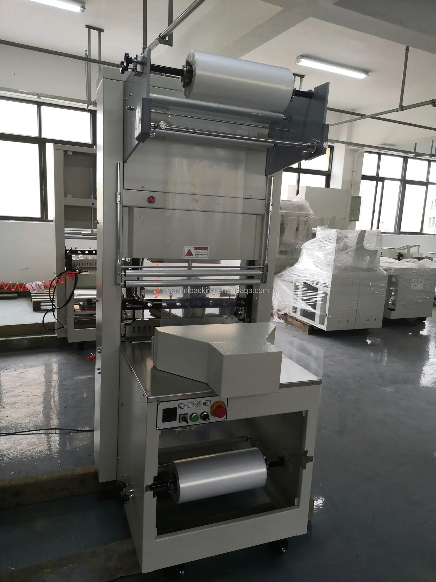 BZJ5038B Bottle Packing Machine Semi Automatic Sleeve Wrapper