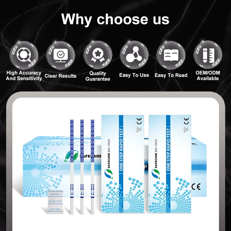One-Step Rapid THC Drug Test Strip Kit Manual Plastic for Saliva for In-Vitro Diagnostic Use