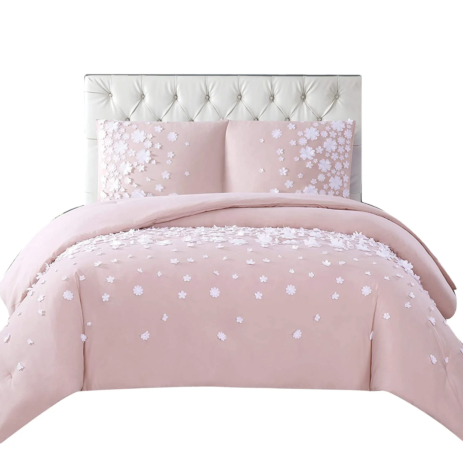 Christian Siriano Confetti Flowers 2-Piece Blush Twin XL Comforter