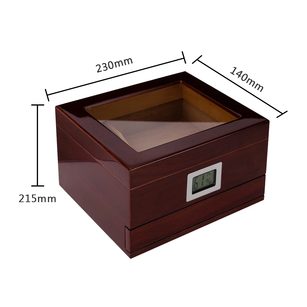 Handmade Cigar Humidors Box Set With Cigar Cutter And Pu Leather Bag