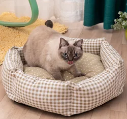 2022 popular lovely polygon eBay pet beds dog bed cat bed for small pets
