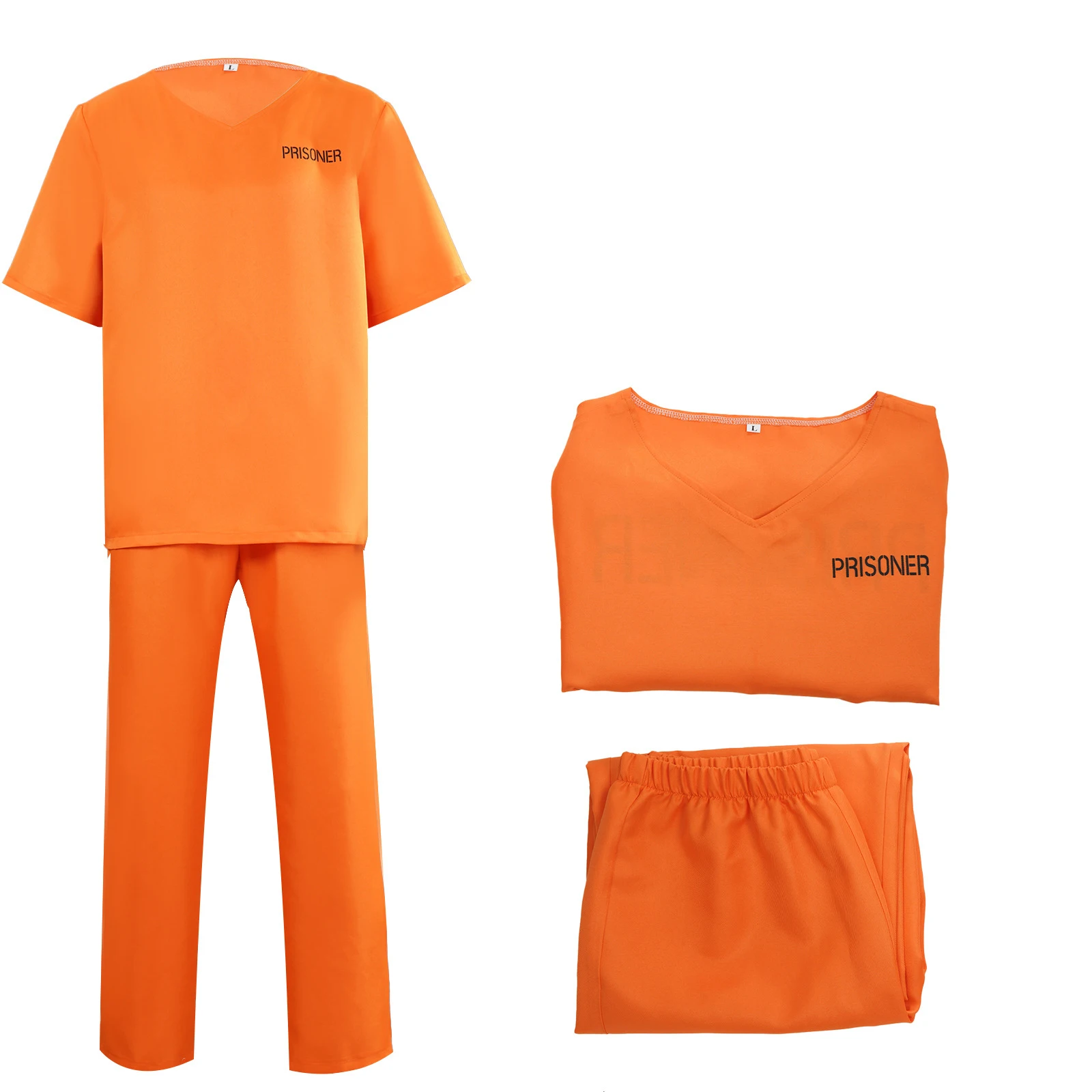 Combinaison Prisonnier Orange Adulte – Déguisement Unisexe + Menottes