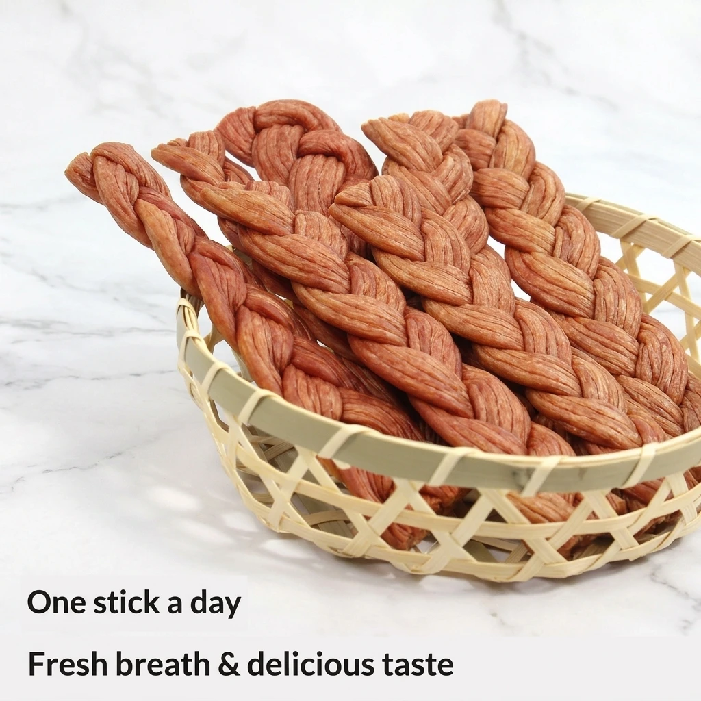 product organic dog snacks twist  beef training rewards high protein grain free bite resistant large medium small dogs tooth cleaning-0