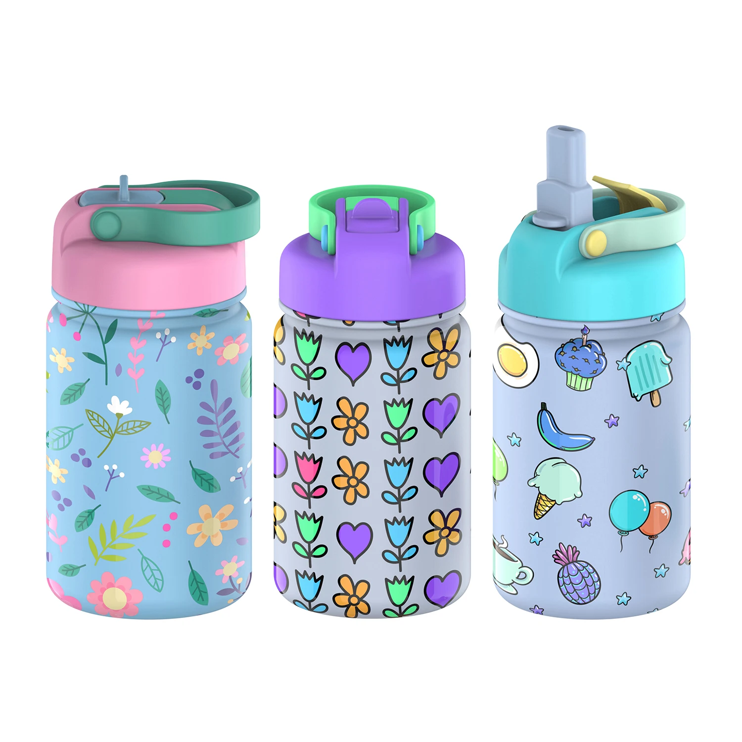 Kawaii Bento Lunch Box Water Bottle For Kids Girls Boys Children School ...