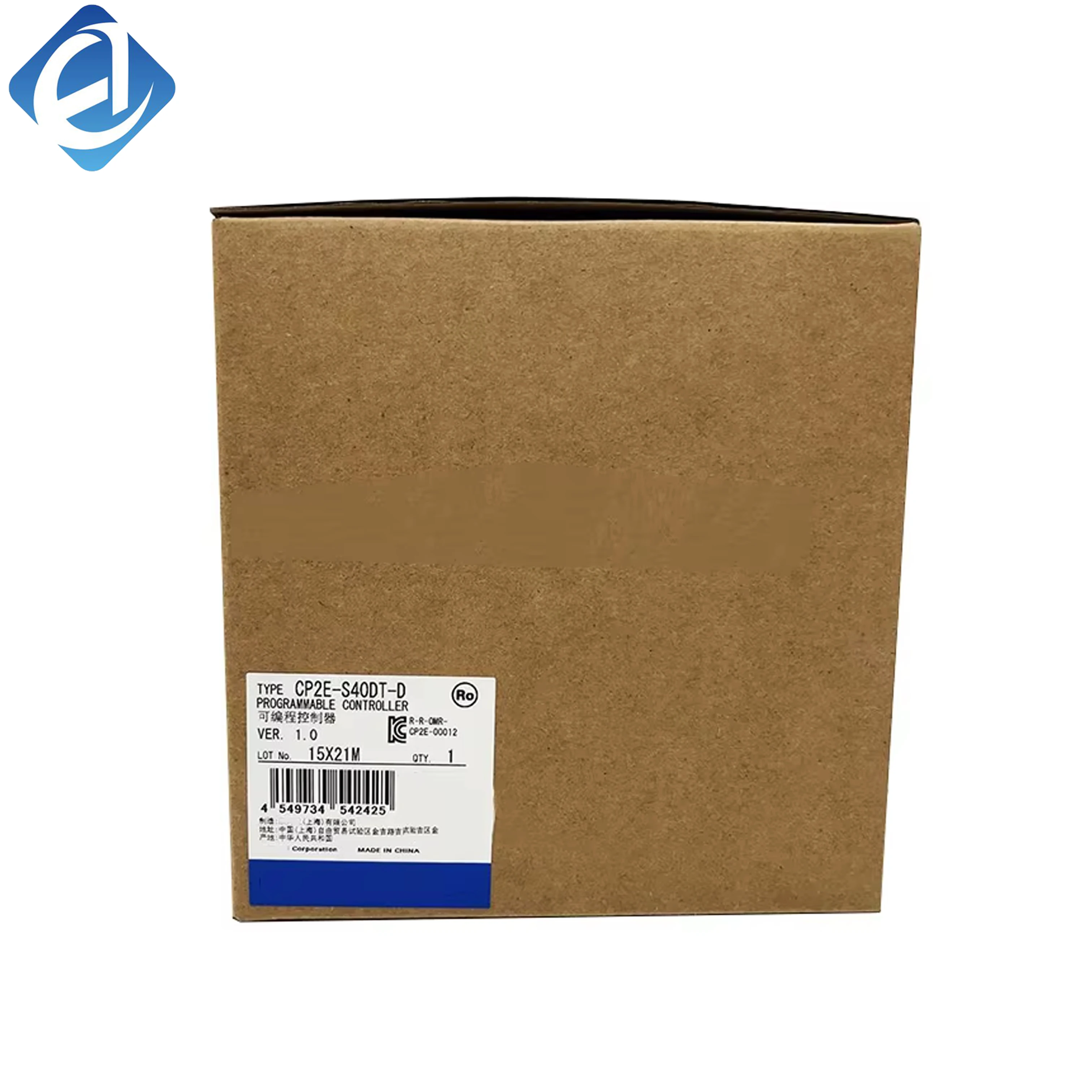 New Original Omron CP2E series compact PLC. 40 I/O points, transistor output, DC power supply, stable logic operation and reliable anti-interference performance. Simple programming and stable control, widely applied in small mechanical equipment, producti