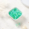 Perles de verre bicolores - bleu et vert