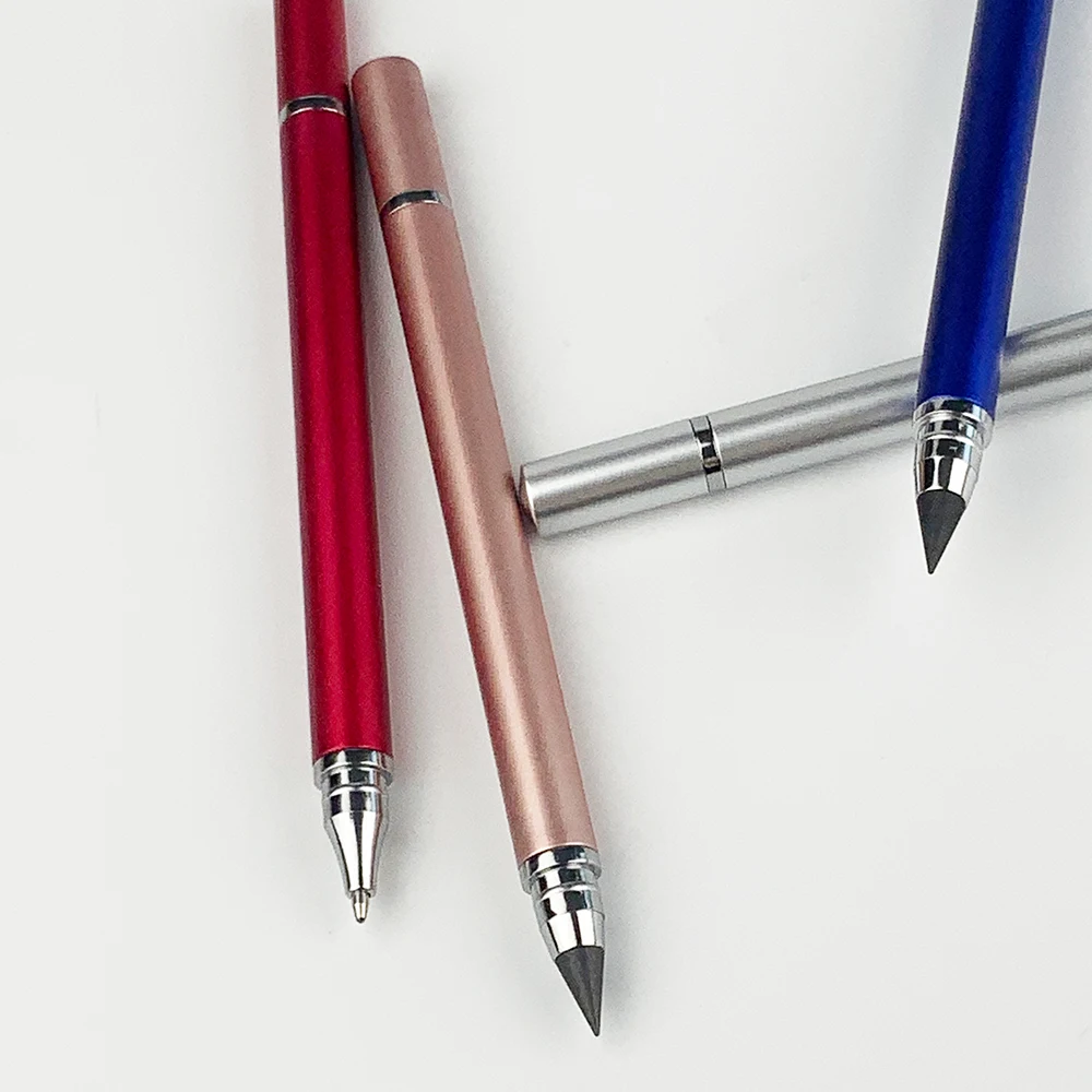 YF Double Tips Pen Ballpoint and Eternal Pencil Pen for School and Office